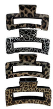 Load image into Gallery viewer, Leopard Square Claw Clips
