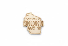 Load image into Gallery viewer, Wisconsin State Magnets - Checkered Edge Designs
