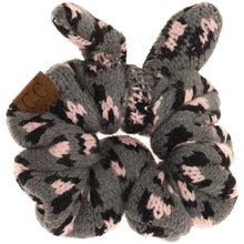 Load image into Gallery viewer, CC Leopard Jacquard Ponytail Scrunchie
