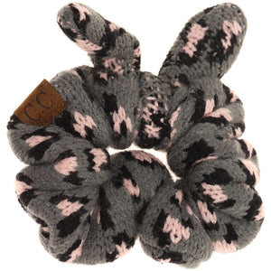 CC Leopard Jacquard Ponytail Scrunchie