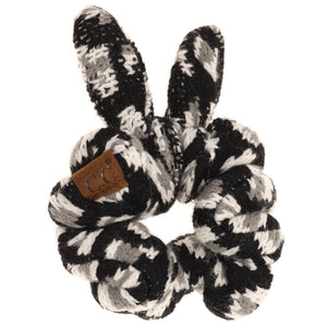 CC Leopard Jacquard Ponytail Scrunchie