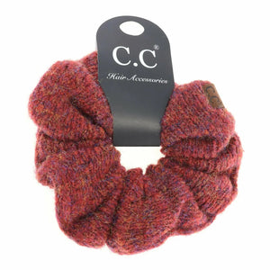 CC Two-tone Knit Ponytail Scrunchie