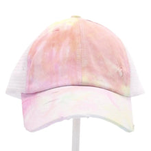 Load image into Gallery viewer, CC Kids&#39; Tie Dye Criss-Cross Baseball Cap
