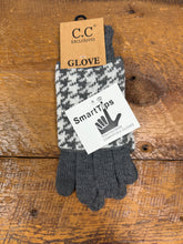 Load image into Gallery viewer, CC Houndstooth Cuffed Women&#39;s Gloves
