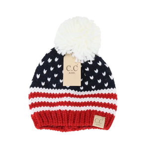 CC Kids USA Pom Beanie