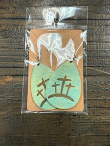 FlowingFaithCo - Cross on the Hill Earrings