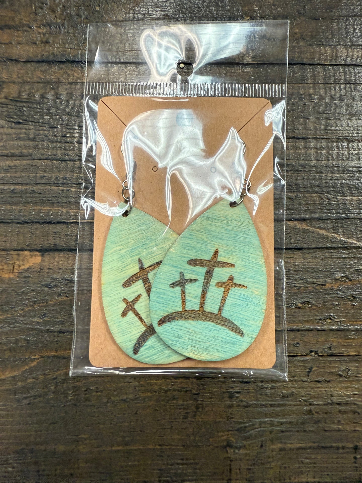 FlowingFaithCo - Cross on the Hill Earrings