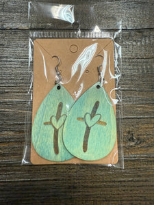 FlowingFaithCo - Heart Cross Earrings