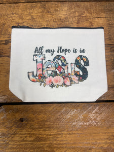 FlowingFaithCo - Canvas Makeup Bag