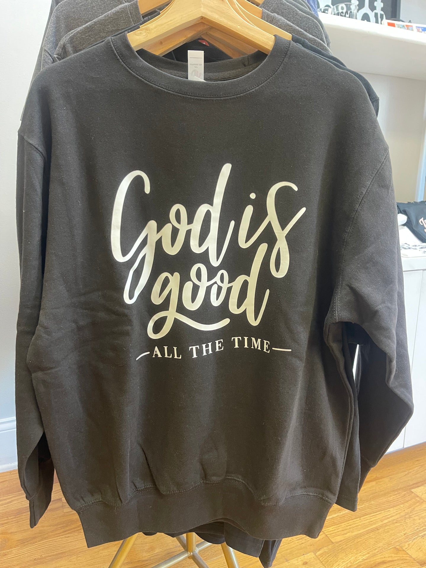 FlowingFaithCo - God Is Good Crewneck Sweatshirt