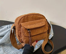 Load image into Gallery viewer, Corduroy Ribbed Crossbody Bag
