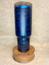 Load image into Gallery viewer, 40 oz Taylor Swift-Themed Stainless Steel Tumbler with Rainbow Holographic Engraving, Handle &amp; Lid
