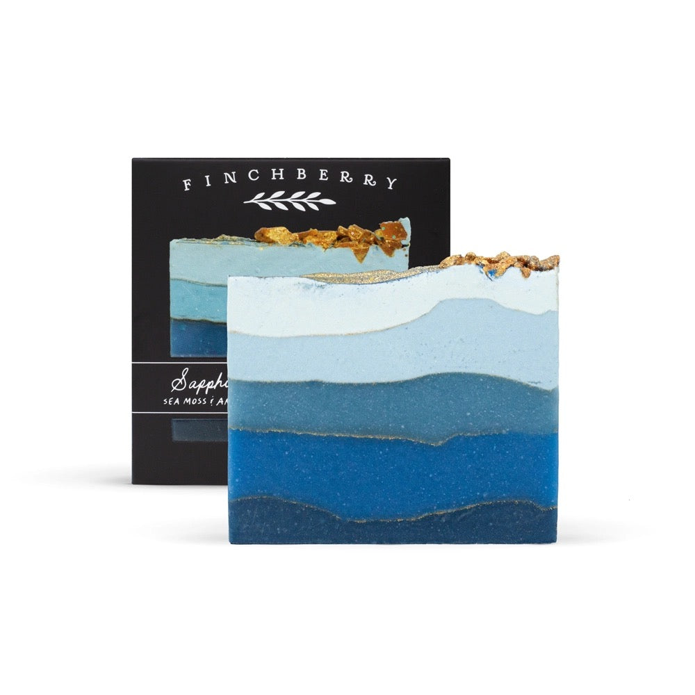 Finchberry Sapphire Coastal Amber Scented Nourishing Boxed Soap