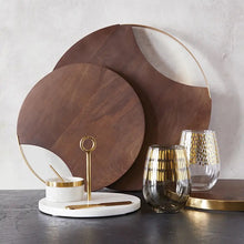 Load image into Gallery viewer, Gold + Grey Stemless Glass
