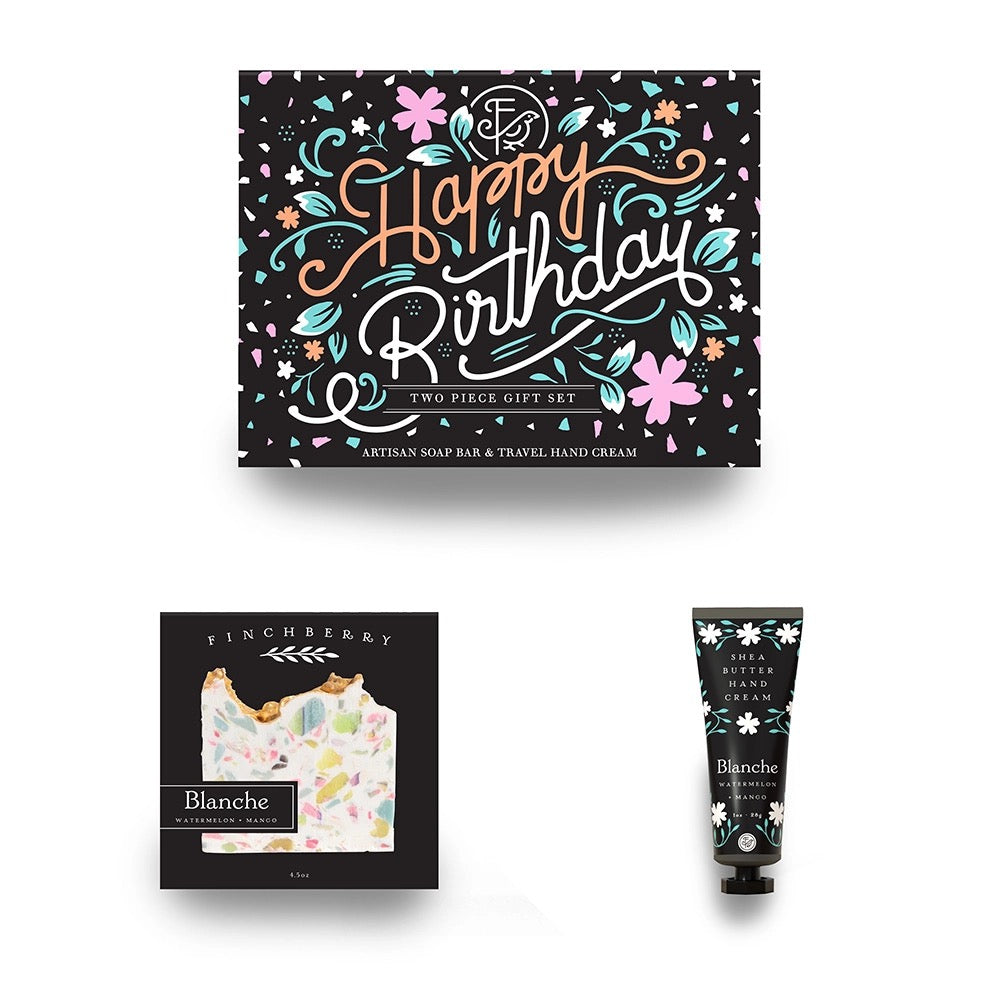 Finchberry Happy Birthday 2 Pc Bath & Body Gift Set