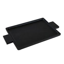 Load image into Gallery viewer, Black Wood Serving Tray with Handles - Large
