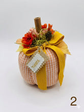 Load image into Gallery viewer, Artisan Fabric Fall Pumpkins
