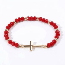 Load image into Gallery viewer, Beaded Cross Bracelet
