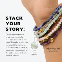 Load image into Gallery viewer, Mini Zodiac Bracelet Assortment – 4mm Crystal Beads
