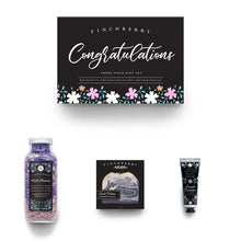 Load image into Gallery viewer, Finchberry Congratulations 3 Pc Handcrafted Bath &amp; Body Gift Set
