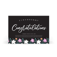 Load image into Gallery viewer, Finchberry Congratulations 3 Pc Handcrafted Bath &amp; Body Gift Set
