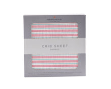 Load image into Gallery viewer, Candy Stripe Crib Sheet Bamboo Muslin
