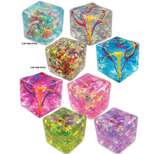 Load image into Gallery viewer, Fun Doh Squishy Charm Cube Fidget Toy Variety
