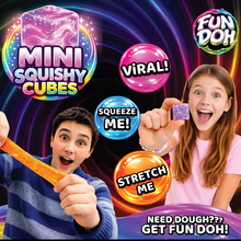Load image into Gallery viewer, Fun Doh MINI Squishy Cube 2 Pack VIRAL
