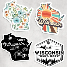 Load image into Gallery viewer, Wisconsin Stickers
