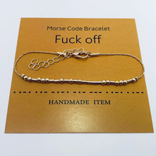 Load image into Gallery viewer, Handmade Golden Morse Code Bracelets
