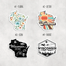 Load image into Gallery viewer, Wisconsin Stickers
